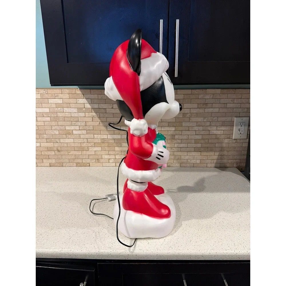 Gemmy Disney Mickey Minnie Christmas‎ Blow Mold Set